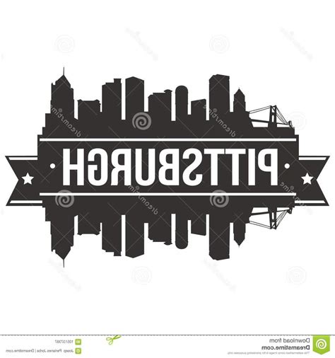 Pittsburgh Skyline Vector at Vectorified.com | Collection of Pittsburgh ...