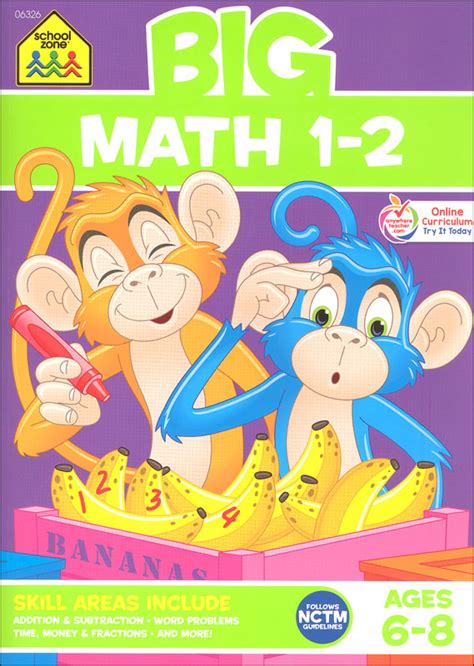 Big Math Grades 1-2 Workbook | School Zone