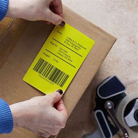 Lavex 3" x 5" Blank Yellow Thermal Transfer Permanent Label - 1200/Roll | Labels, Vegetable ...