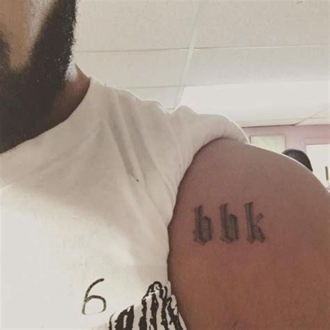 Check Out Drake’s New “BBK” Tattoo Tribute to UK Rapper Skepta!- PopStarTats | Drake tattoos ...