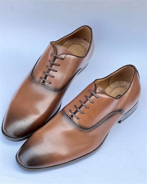 Zara Mens Formal Lace Up Shoe In Brown Leather - Fancy Soles