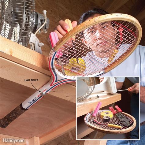 Here’s a slick use for that old wooden tennis racquet that’s gathering dust in the garage. Drill ...