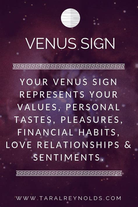 Astrology | Venus sign, Venus astrology, Birth chart astrology