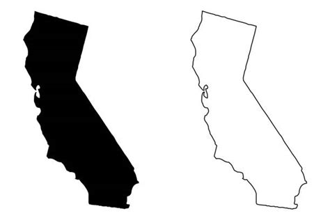 California Map Outline Vector - Gretna Hildegaard