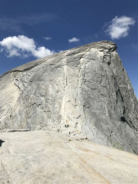 Half Dome cables are up, trail already busy