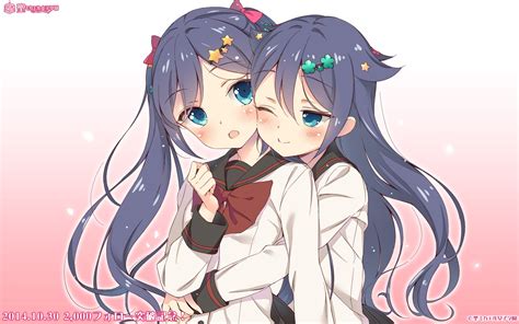 Girls twins in anime wallpapers and images - wallpapers, pictures, photos