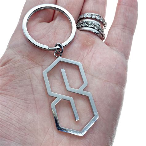 The Cool S Keychain Pointy S Keychain Aesthetic Keychain | Etsy