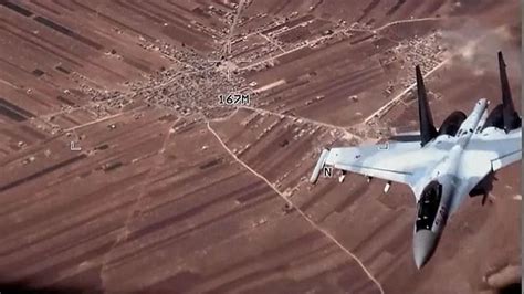 Watch: Russian fighter jets 'harass' US drones over Syria | World News | Sky News