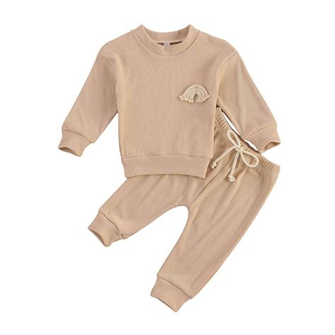 Unisex Baby Rainbow Solid 2-Piece Outfit Set – The Trendy Toddlers