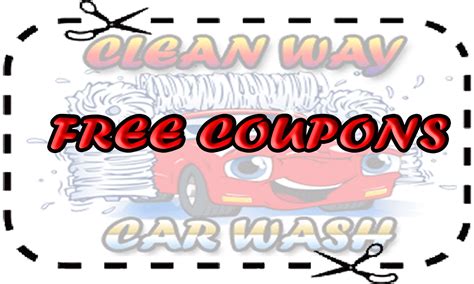 Free Coupons - CLEANWAY CAR WASH