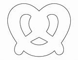 Printable Pretzel Template sketch template