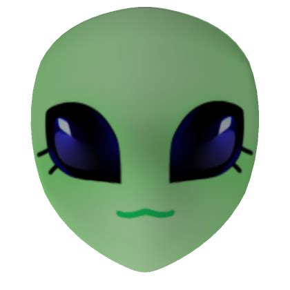 Chibi Alien Mask (Green) | Roblox Item - Rolimon's