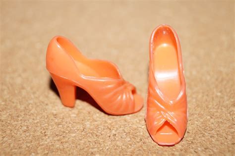 Vintage Mego CHER ~ ORANGE High Heel Open Toe Heels | eBay