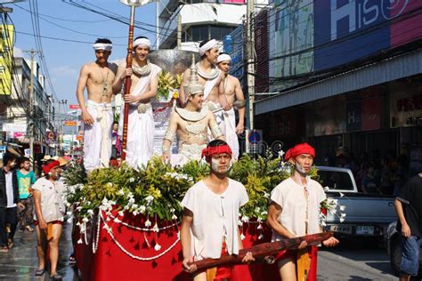 LAMPANG, THAILAND - 13 APRIL 2011: Salung Luang Procession and Songkran Festival in Lampang ...