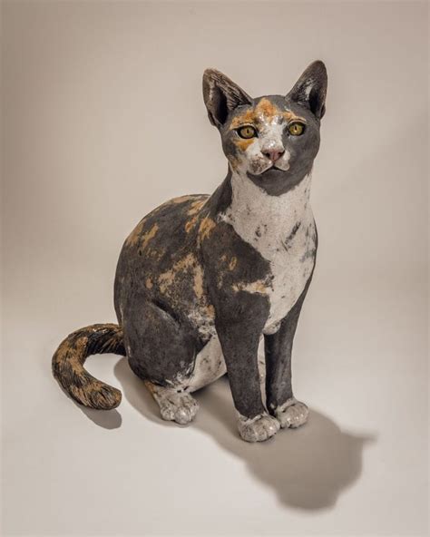 Pet Cat Sculpture Commission - Nick Mackman Animal Sculpture