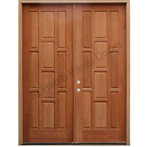 Solid Wood Main Double Door Hpd413 - Main Doors - Al Habib Panel Doors ...