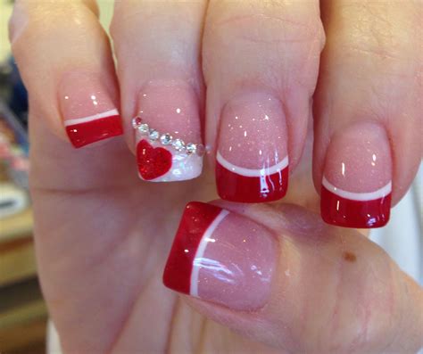 Red Acrylic Nails Designs Ideas Valentines Day
