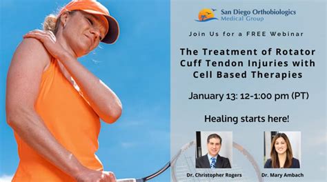 Treating Rotator Cuff Injuries with Cell Based Therapies - San Diego Orthobiologics Medical Group