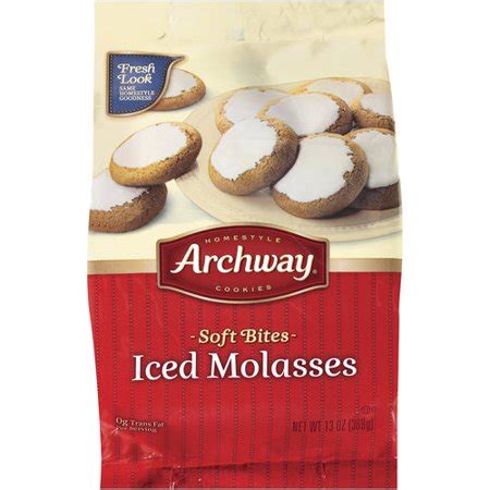 Archway Soft Bites Iced Molasses Cookies, 13 oz - Walmart.com