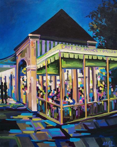 Cafe Du Monde New Orleans Painting by Elaine Cummins - Fine Art America