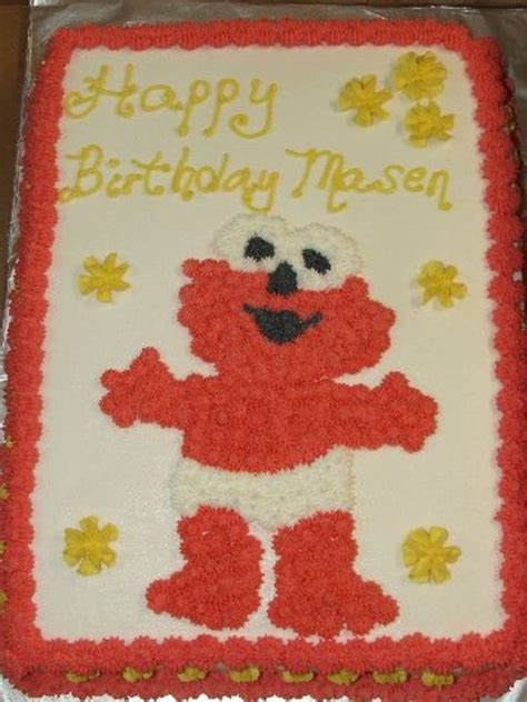 Baby Elmo Birthday Cake - CakeCentral.com