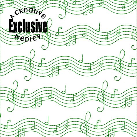 Music quilting design – A Creative Medley