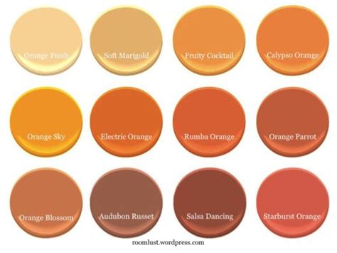 Burnt Orange Color Names