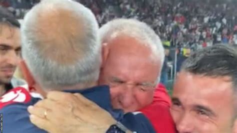 Cagliari: Claudio Ranieri seals emotional Serie A promotion - BBC Sport