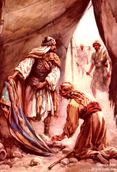 Joshua 7 Bible Pictures: The disobedience of Achan