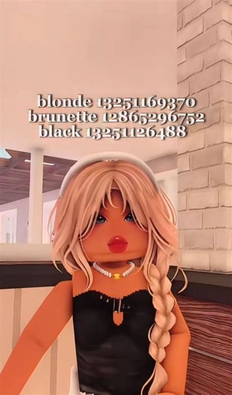 Bloxburg hair code | Aesthetic roblox royale high outfits, Baddie outfits ideas, Coding clothes