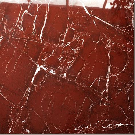 Red Polished Ceramic Floor Tile - 111365