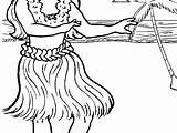 Hula Girl Coloring Page At GetColoringscom  Free Printable Colorings sketch template