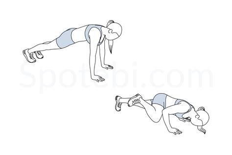 Spiderman Push Ups | Illustrated Exercise Guide