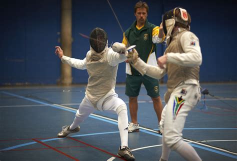 Fencing Practice | The photo above shows Jay New, left, and … | Flickr