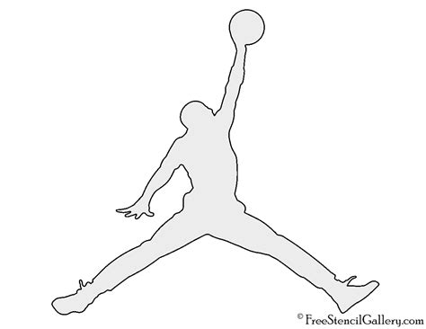 Jordan Logo Air Svg Jordans Jumpman Drawing Symbol Clipart Vector Draw ...