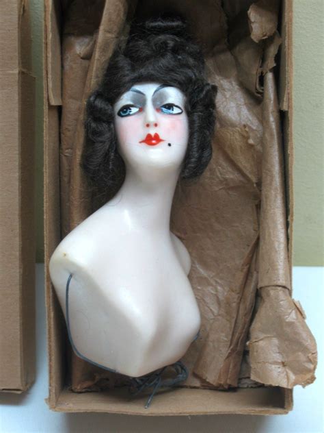 Stunning Antique Wax Flapper Half Doll | Half dolls, Boudoir dolls, Vintage mannequin