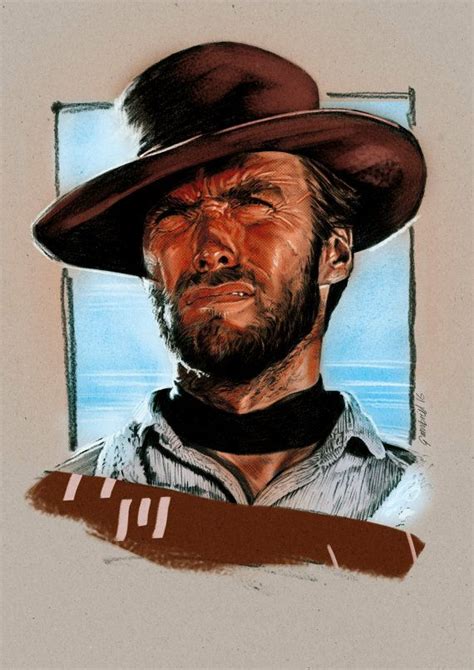 Clint Eastwood portrait | Clint eastwood poster, Clint eastwood cowboy ...