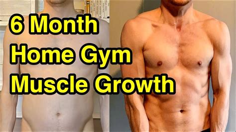 6 Month Body Transformation from a Simple Home Gym & Simple Workouts - YouTube