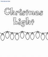 Christmas Lights coloring Pages Printable sketch template