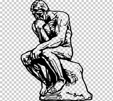 The Thinker Sculpture Drawing Masterpiece PNG, Clipart, Arm, Art, Artwork, Auguste Rodin, Author ...