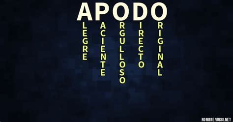 Qué significa apodo