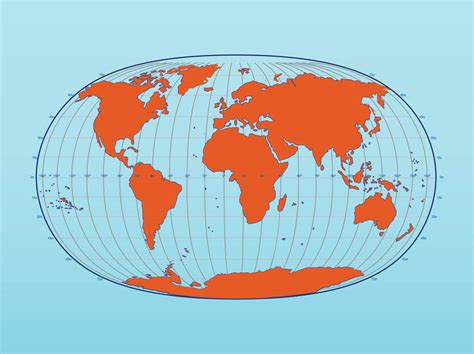 Globe Of The World With Latitude And Longitude