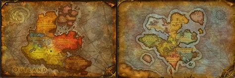 World Map Comparison: Outland & Draenor : r/wow