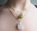 Easy DIY Necklace with Sea Glass or Stone | The Emerald Palate