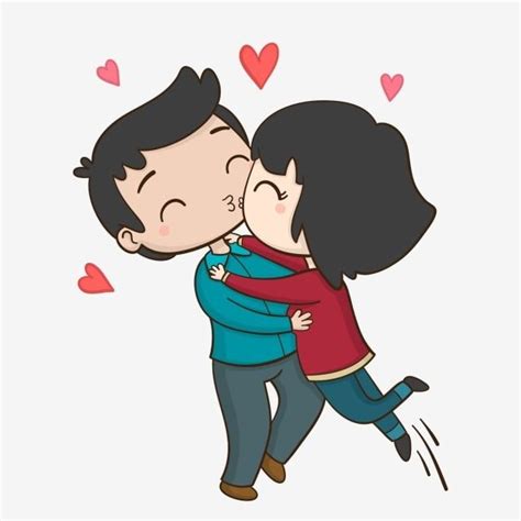 Couple Kiss Clipart PNG Images, Lovely Couple Couple Kissing Cute Kissing Kissing Couple, Lovely ...