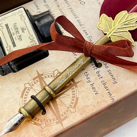 Personalized Calligraphy Pen Set Vintage Style Calligraphy - Etsy