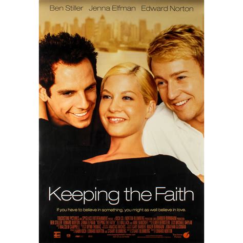 "Keeping the Faith" 27x40 Movie Teaser Poster | Pristine Auction