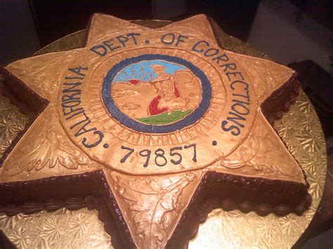 Honoring the Brave: Correctional Officer's Badge Groom's Cake