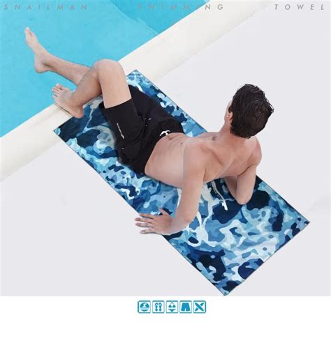 brands Swimming Towel Quick Drying Portable Microfiber Sports Towel Printed compact Travel ...