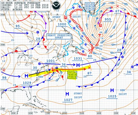 Hurricane Force Storm Forecast for Central North Atlantic - Ocean ...